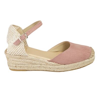 Natural Jute Wedge Espadrille with 3 Strings in ANTIQUE Color