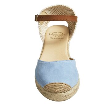 Espadrille compensée en jute naturel avec 5 cordes en couleur AGUAMAR 3