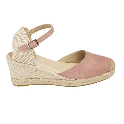 Natural Jute Wedge Espadrille with 5 Strings in ANTIQUE Color