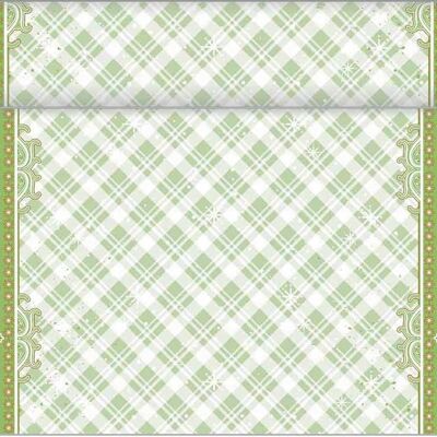 Table runner Joy in green made of Linclass® Airlaid 40cm x 4.80m, 1 piece