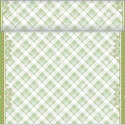 Runner da tavolo Joy verde in Linclass® Airlaid 40 cm x 4,80 m, 1 pezzo