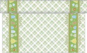 Chemin de table Joy vert en Linclass® Airlaid 40cm x 4.80m, 1 pièce 1