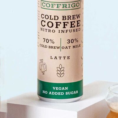 Cold Brew Coffee - OAT MILK LATTE - Nitro Infused - uniquement pour les clients en Allemagne