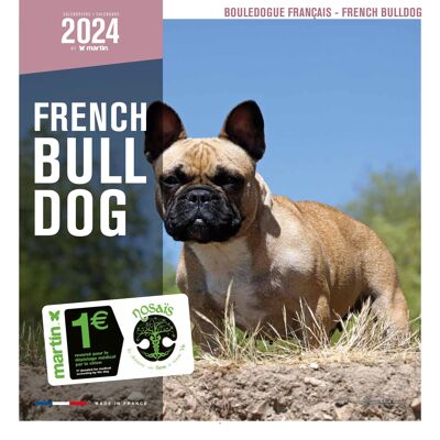 2024 Calendar French Bulldog (ms)