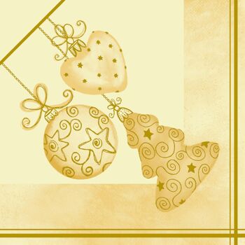 Serviette Tiffany en crème de Linclass® Airlaid 40 x 40 cm, 12 pièces 1