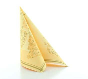 Serviette Tiffany en crème de Linclass® Airlaid 40 x 40 cm, 12 pièces 2