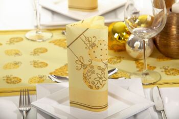 Serviette Tiffany en crème de Linclass® Airlaid 40 x 40 cm, 12 pièces 4