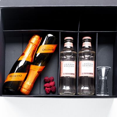 Cocktail box Blushing Bubbles - luxury gift package - 4 persons