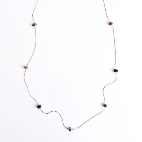 Collection Funambule - Sautoir - 7 Pierres Tourmaline