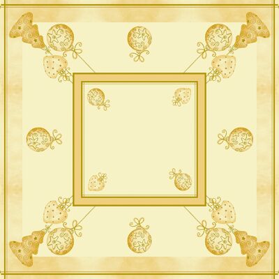 Tablecloth Tiffany in cream from Linclass® Airlaid 80 x 80 cm, 1 piece