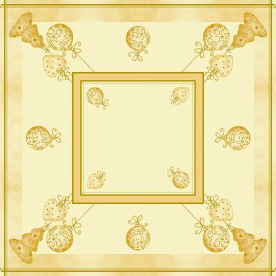 Nappe Tiffany en crème de Linclass® Airlaid 80 x 80 cm, 1 pièce