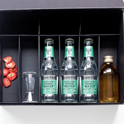 Caja de cócteles Lillet Tonic - paquete de regalo de lujo - 4 personas