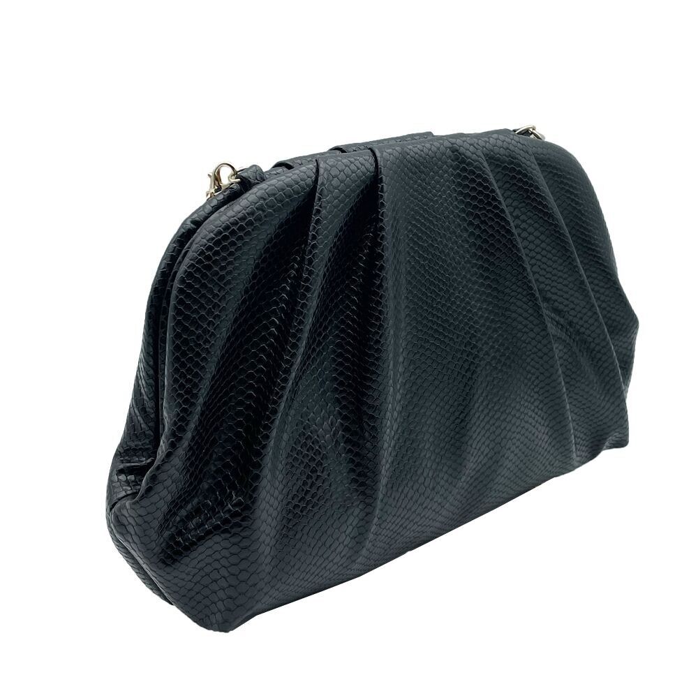 Pochette in finta pelle di serpente