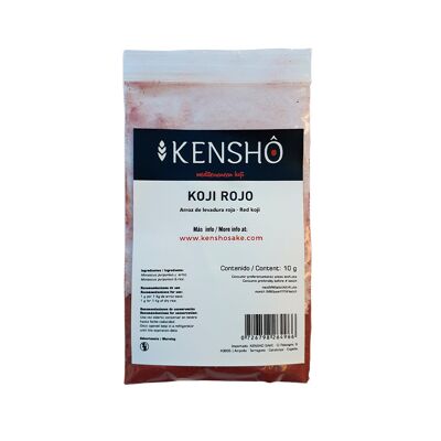 Esporas de arroz de levadura roja ( Koji rojo)