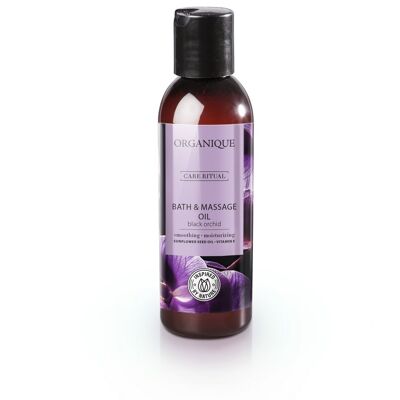 Olio da bagno e massaggio biologico all'orchidea nera