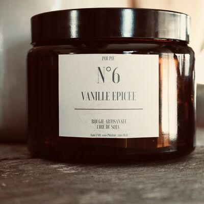 Amber scented candle 500ml - Almond scent