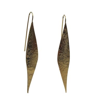 Boucles d'oreilles feuilles or