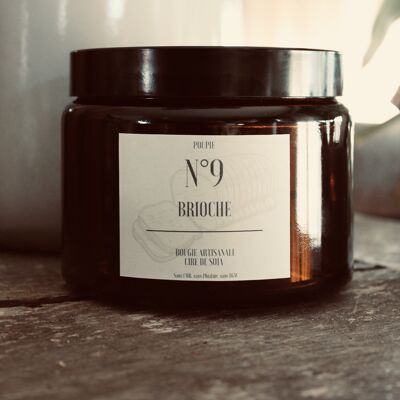 Amber scented candle 500ml - Musk fragrance