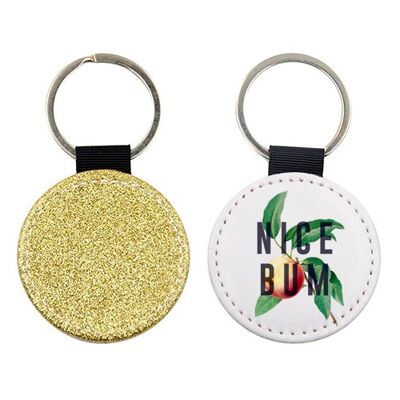 KEYRINGS, PEACHY NICE BUM BY THE 13 PRINTS