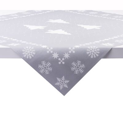 Tablecloth White Tree in silver from Linclass® Airlaid 80 x 80 cm, 1 piece