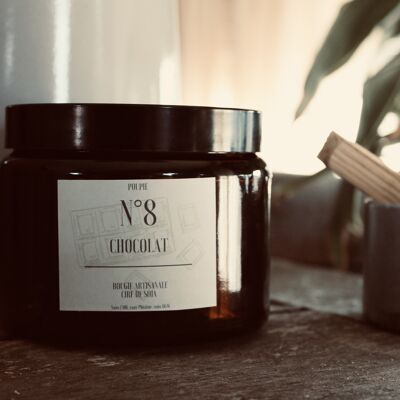 Amber scented candle 500ml - Mimosa scent