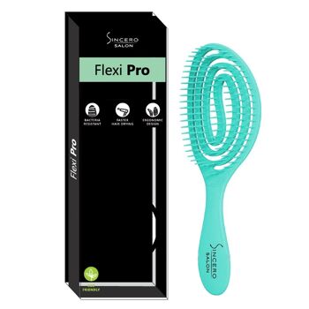 Brosse à cheveux Flexi PRO, Vert, SINCERO SALON 1