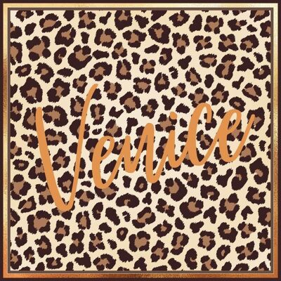 VENICE Seidentuch - Leopard