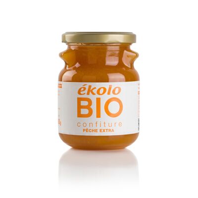 ékolo Confiture de Pêches Biologique, 6 unités. x 300g