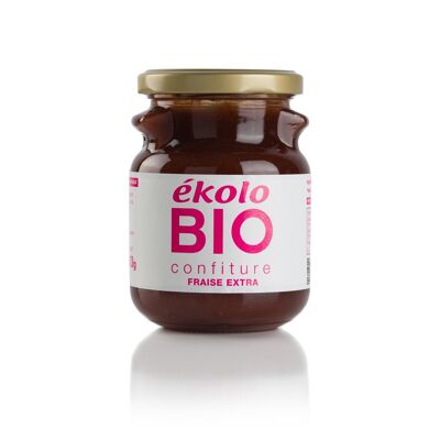 ékolo Confiture de fraises bio, 6 unités. x 300g