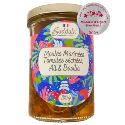 Cozze Marinate Pomodori Secchi, Aglio e Basilico