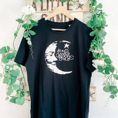 T-Shirt Enfant Stay Wild Moon - Noir
