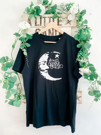 T-Shirt Enfant Stay Wild Moon - Noir 1
