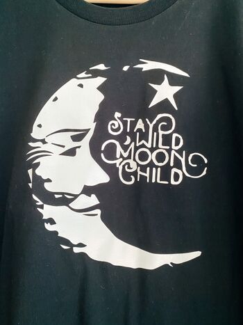 T-Shirt Enfant Stay Wild Moon - Noir 2