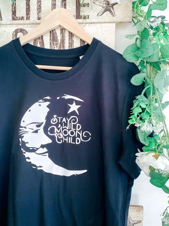 T-Shirt Enfant Stay Wild Moon - Noir 3