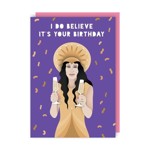 Cher Birthday Card pack of 6
