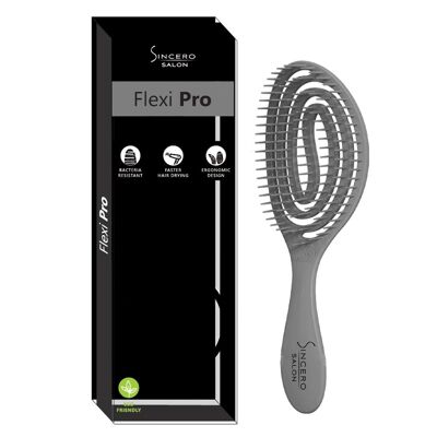 Brosse à cheveux Flexi PRO, Gris, SINCERO SALON