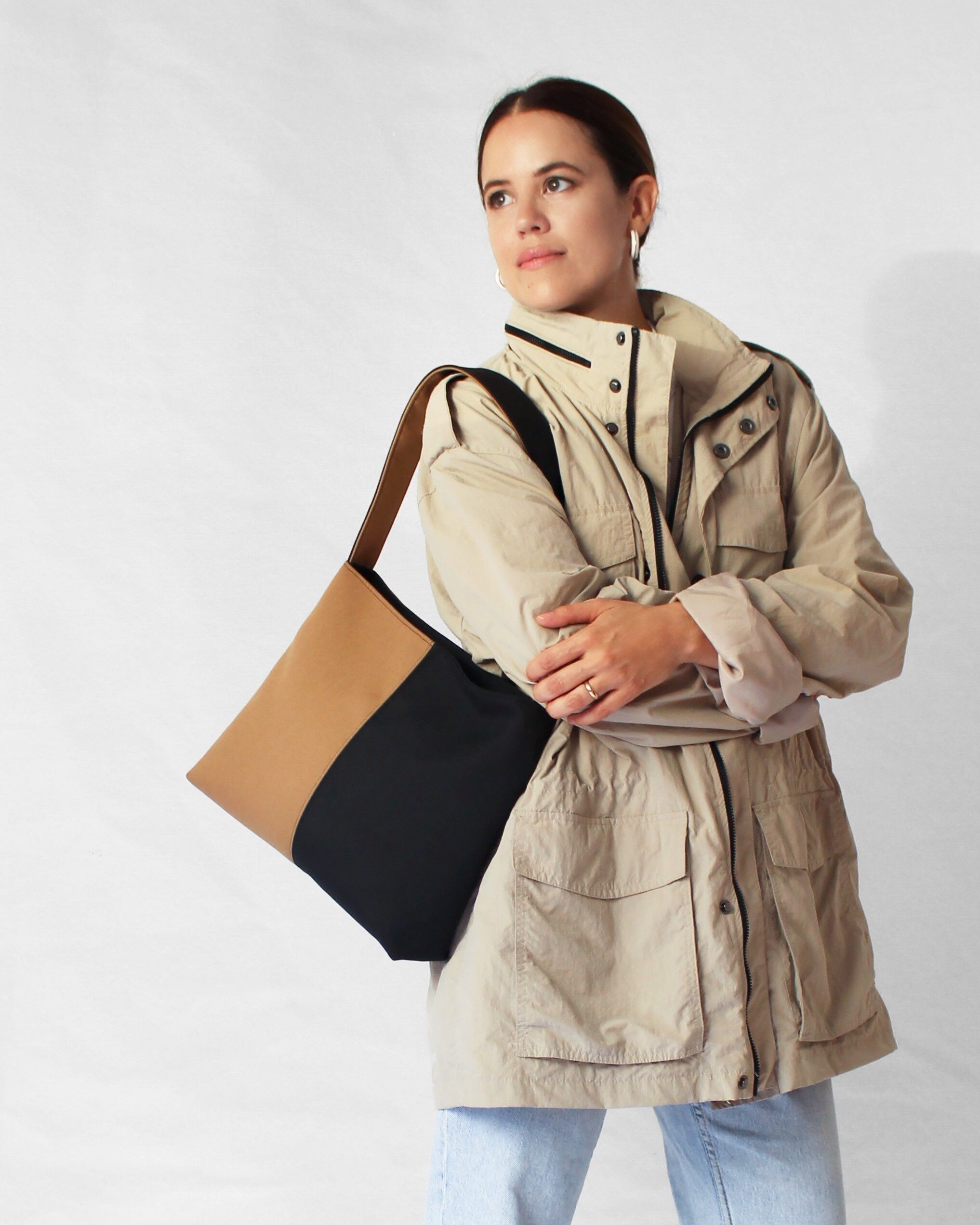 Hobo bicolor bag - Bianca
