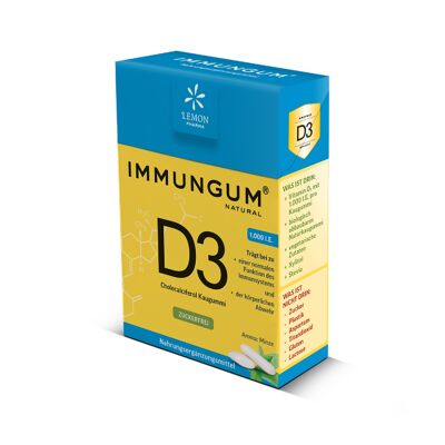 Immungum D3 gomme à mâcher naturelle avec vit.D3