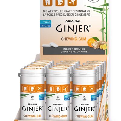 Ginjer Orange chewing gum box 15x30g