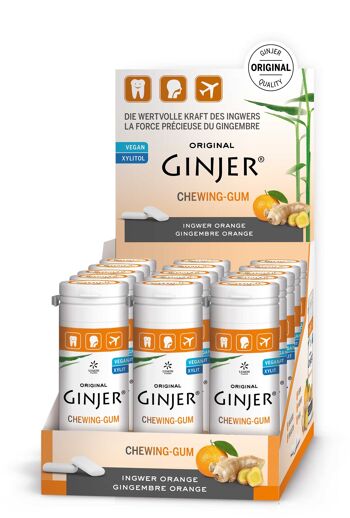 Ginjer Orange chewing-gum boite 15x30g 1