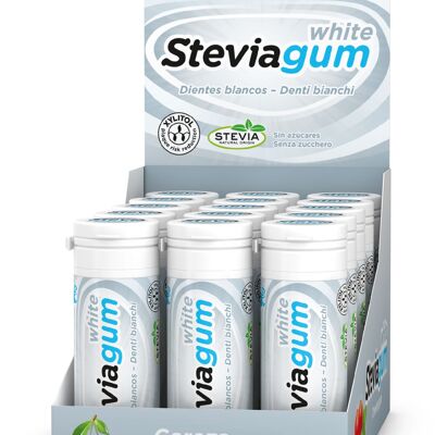 Steviagum White - Cherry Mint chewing gum 15 u.