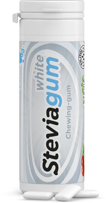 Steviagum White - Chewing-gum Cerise Menthe 15 u. 2
