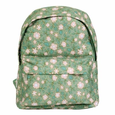 Small Flower Backpack - sage