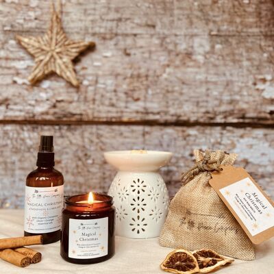 Seasonal Christmas Pack - Home Fragrance Bundle | Christmas Candles Wax Melts & Room Mists