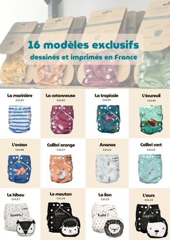 Couches lavables - Implantation classique Langeline 3