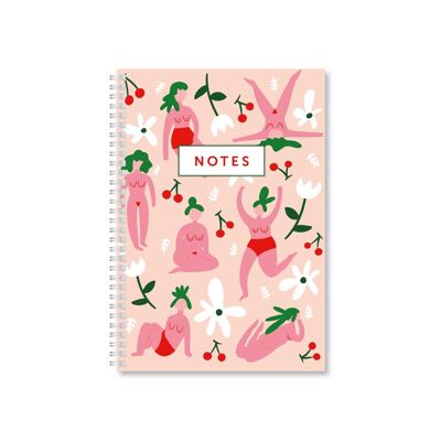 Naked Ladies A5 Wired Notebook pack of 6