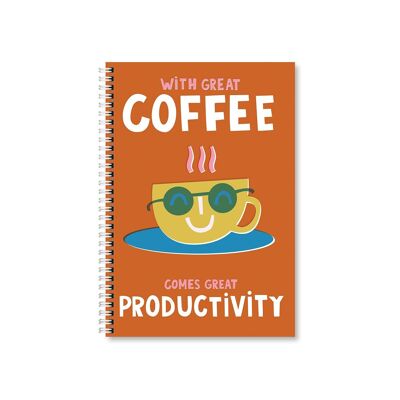 Produttività A5 Notebook con cavo confezione da 6