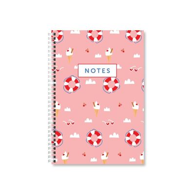 Ice Cream A5 Wired Notebook pack of 6