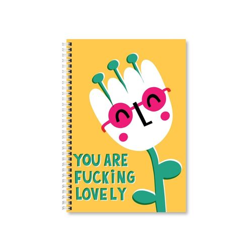 Lovely A5 Wired Notebook pack of 6