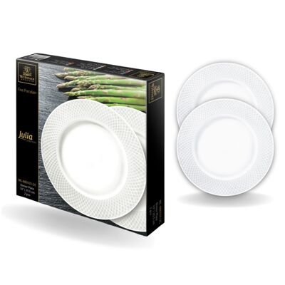 Dinner Plate Set of 2 in Gift Box WL‑880101/2C